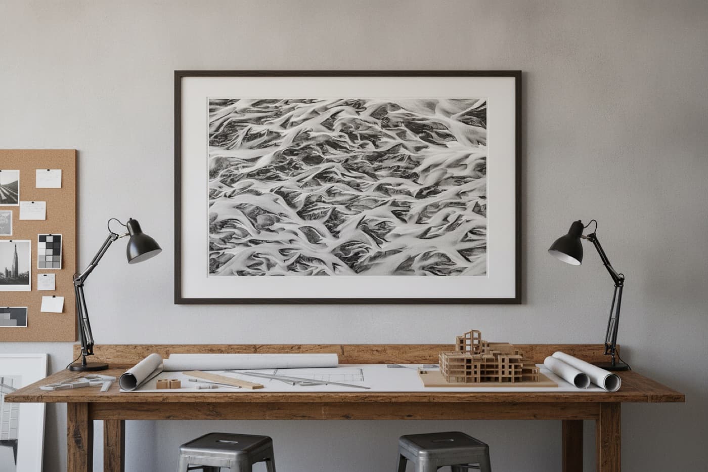 24 × 36 framed